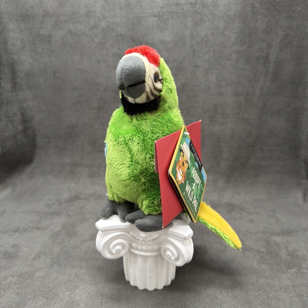 FAO Schwarz Adopt a Wild Pal Great Green Macaw Toy Plush